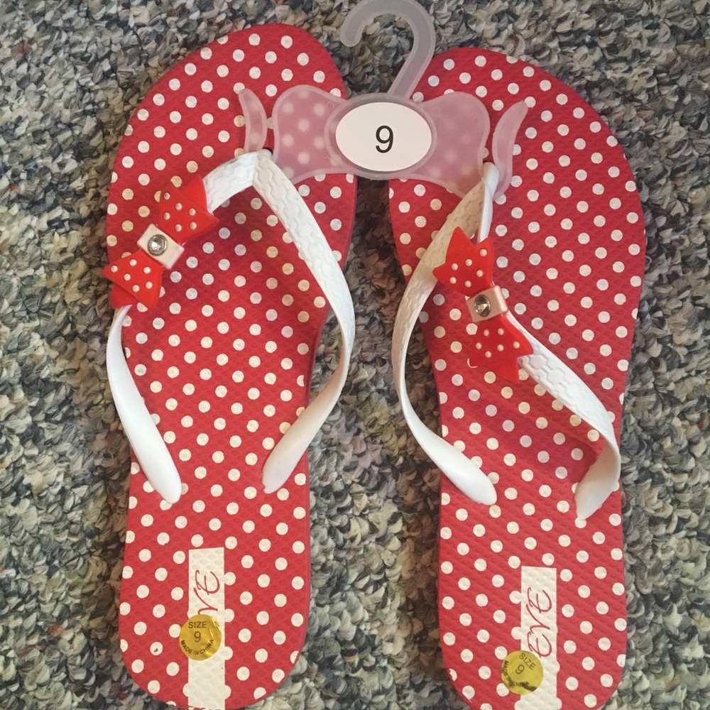 minnie mouse flip flops
